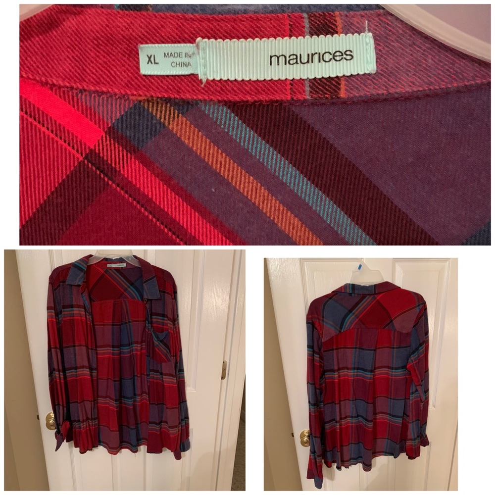 Maurices plaid shirt